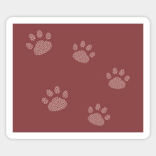 Paw of Hearts pattern Sticker